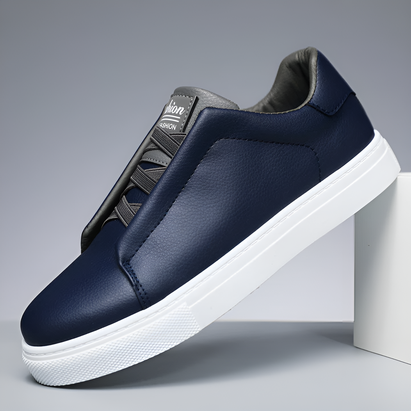 Leren Heren Sneakers | Met Elastiek