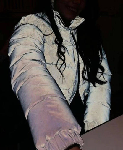 Casual Cropped Puffer Winterjas Voor Dames - Sasha