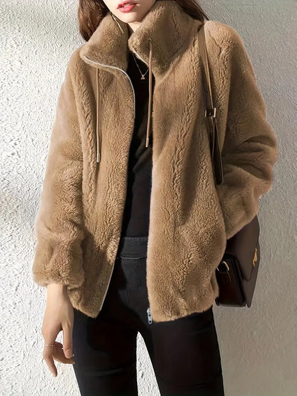 Teddy Vest Met Hoge Kraag | Winter