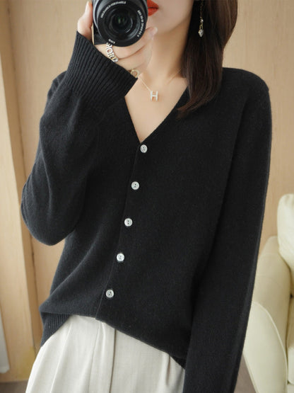 Casual Vest Met V-hals | Knoopsluiting
