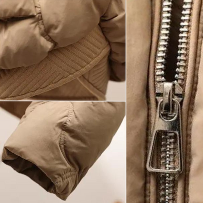 Gewatteerde Jas Met Bubbeldesign | Met Capuchon