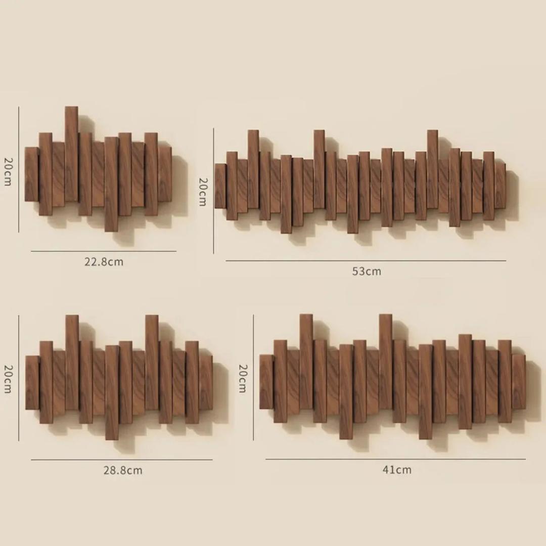 Piano-stijl Kapstok van Walnoot of Beukenhout