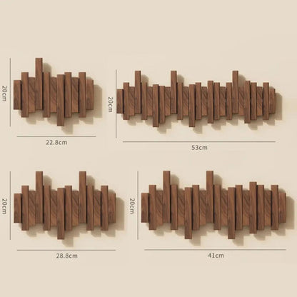 Piano-stijl Kapstok van Walnoot of Beukenhout