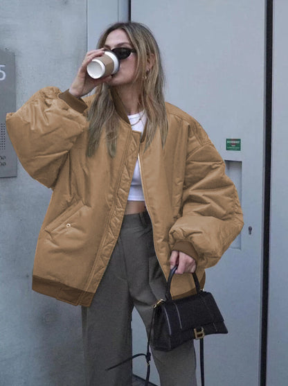 Casual Bomberjack Met Zakken Aan De Voorkant | Oversized