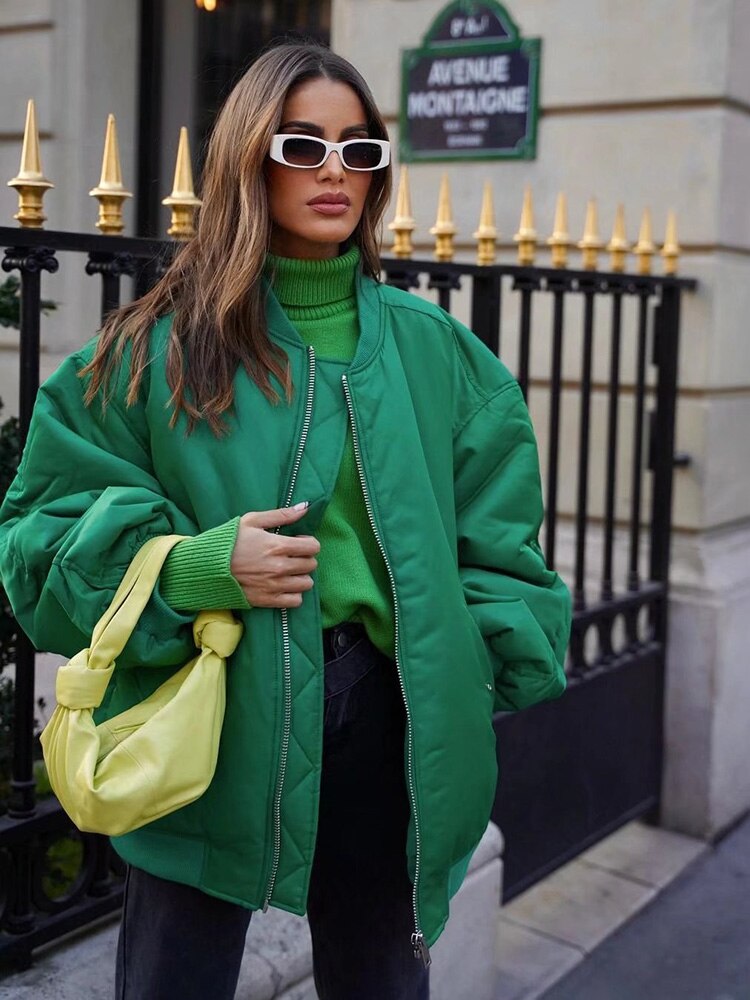 Casual Bomberjack Met Zakken Aan De Voorkant | Oversized