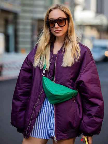 Casual Bomberjack Met Zakken Aan De Voorkant | Oversized