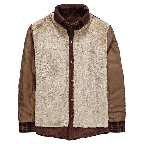 Trendy Geruite Jas Met Borstzakken Voor Heren | Winter