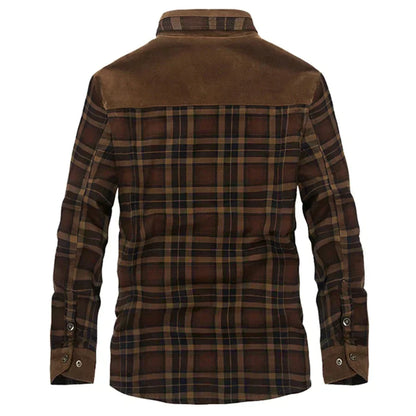 Trendy Geruite Jas Met Borstzakken Voor Heren | Winter