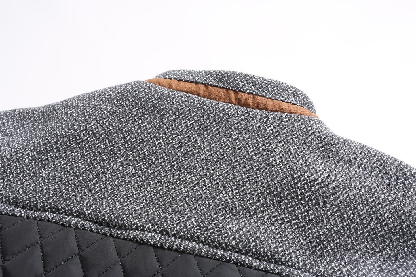 Klassieke Gewatteerde Jas Met Drukknoop Voor Heren | Winter