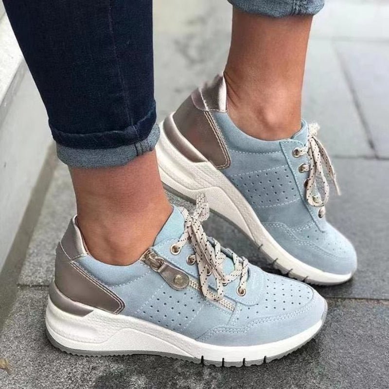 Stijlvolle Dames Sneakers | Ritsdetail