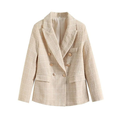 Casual Blazer Met Lange Mouwen | Dubbelrijs