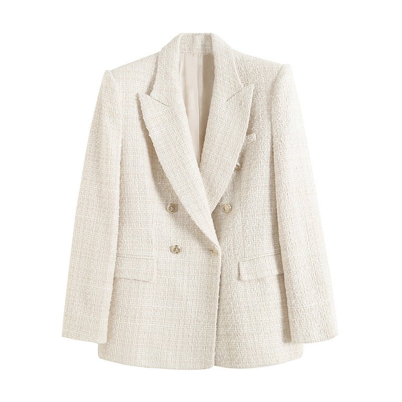 Casual Blazer Met Lange Mouwen | Dubbelrijs