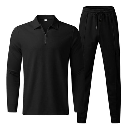 Modern Heren Polo Trainingspak | Ritskraag