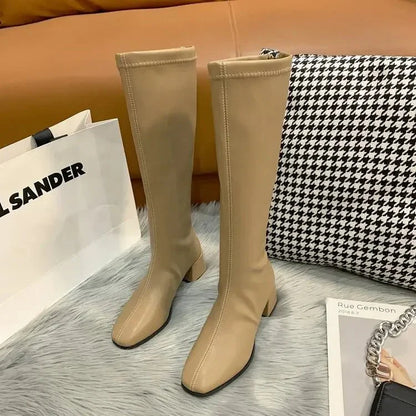 Hoge Laarzen Met Blokhak | Winter