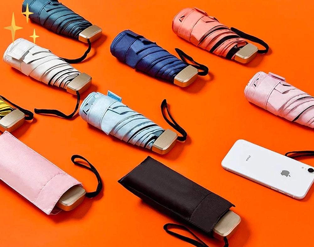 MiniPocket Paraplu – Draagbare, Lichtgewicht Compacte Paraplu voor Altijd en Overal Bescherming