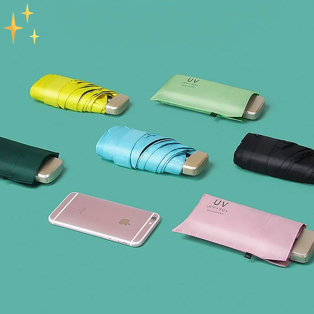 MiniPocket Paraplu – Draagbare, Lichtgewicht Compacte Paraplu voor Altijd en Overal Bescherming