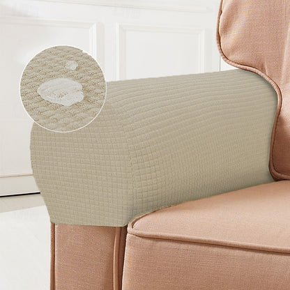 Stretch Armleuninghoezen – Spandex Hoezen voor Stoelen & Fauteuils, Set van 2, Bordeaux