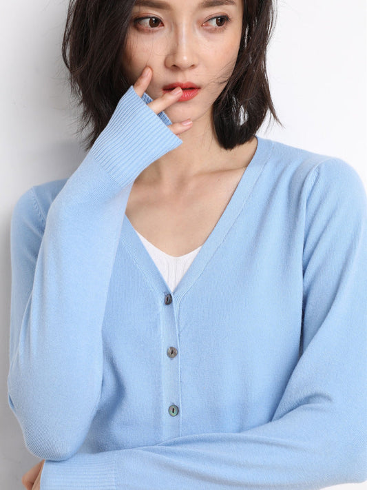 Casual Vest Met V-hals | Knoopsluiting