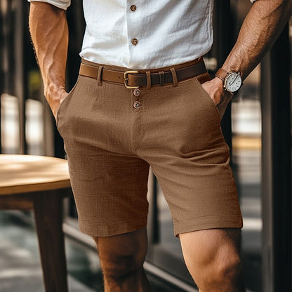Stijlvolle Korte Broek Met Knoopsluiting Voor Heren | Zomer