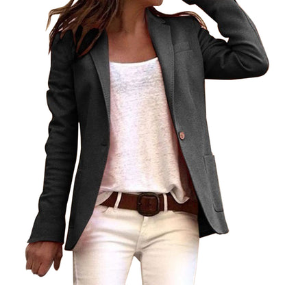 Blazer Met Lange Mouwen En Knoop | Winter