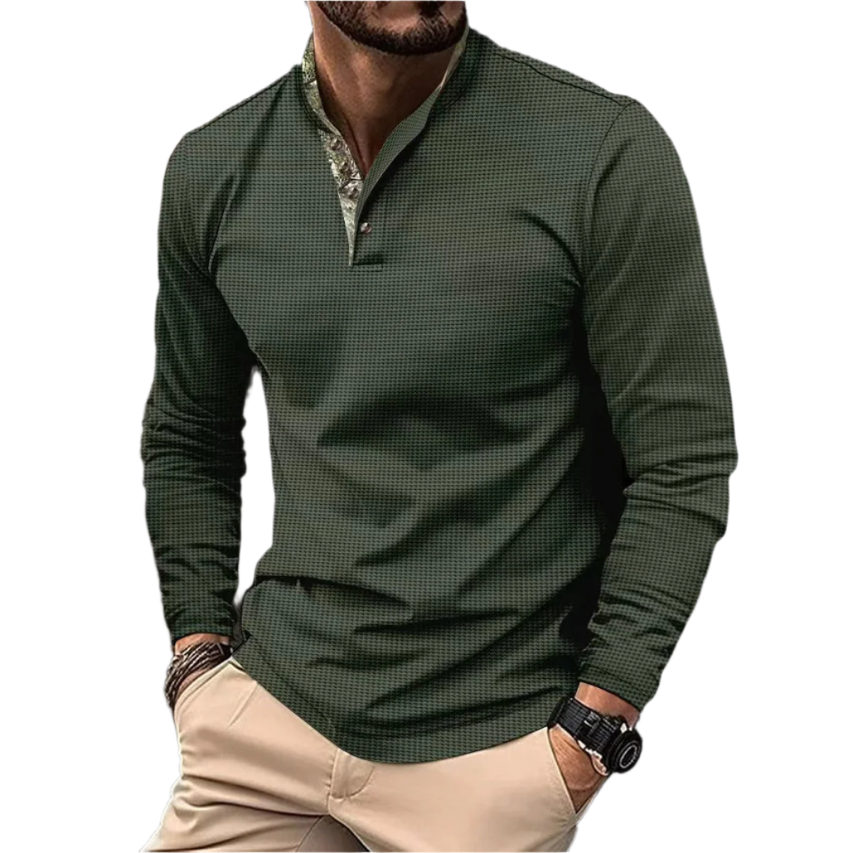 Longsleeve Polo Met Kraag Voor Mannen - HUGO