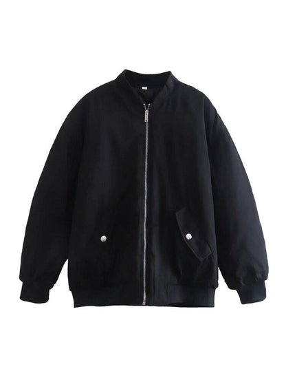 Casual Bomberjack Met Zakken Aan De Voorkant | Oversized