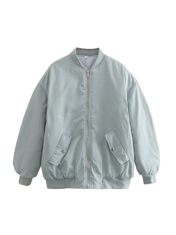Casual Bomberjack Met Zakken Aan De Voorkant | Oversized