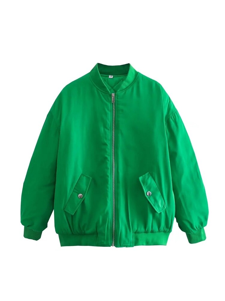 Casual Bomberjack Met Zakken Aan De Voorkant | Oversized
