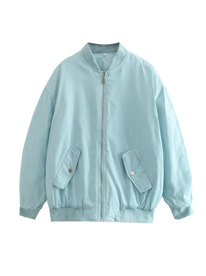 Casual Bomberjack Met Zakken Aan De Voorkant | Oversized