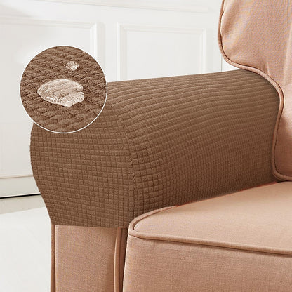 Stretch Armleuninghoezen – Spandex Hoezen voor Stoelen & Fauteuils, Set van 2, Bordeaux